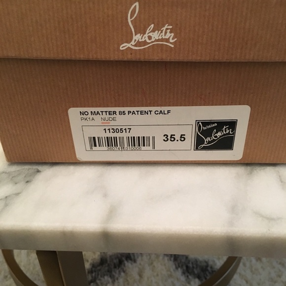Christian Louboutin No Matter 85 Patent sz5.5 - Picture 6 of 6